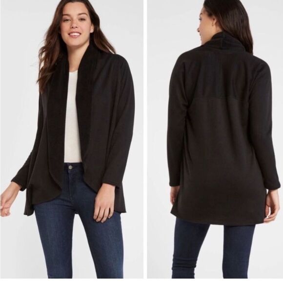 DREW Anthropologie Morrison Fleece Cocoon Open Front‎ Cardigan- Size Small - Picture 1 of 6